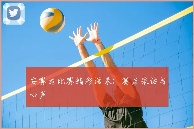 安赛龙比赛精彩语录：赛后采访与心声